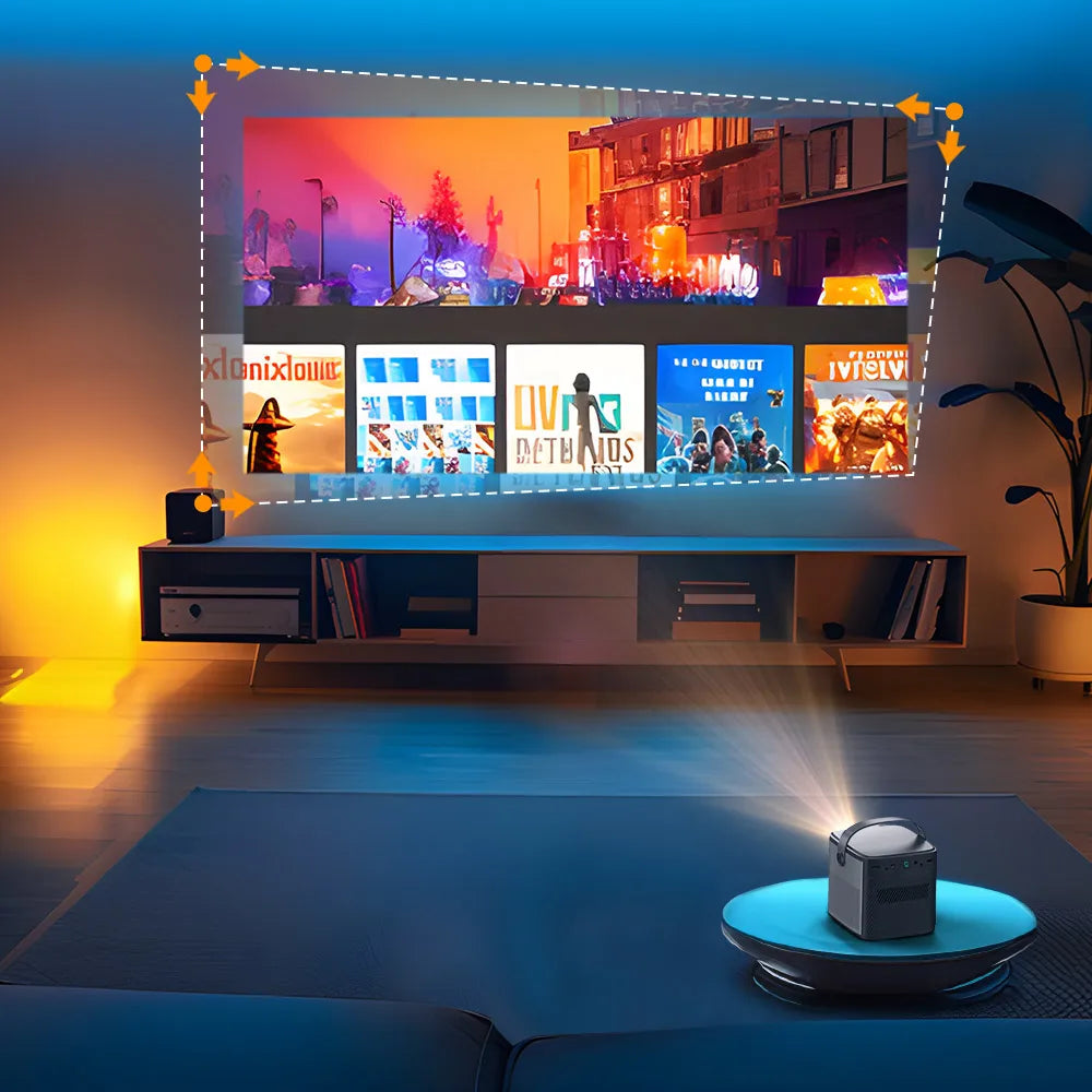 Portable 4K 3D Projector — BYINTEK U80 Max Portable 1080P DLP Projector