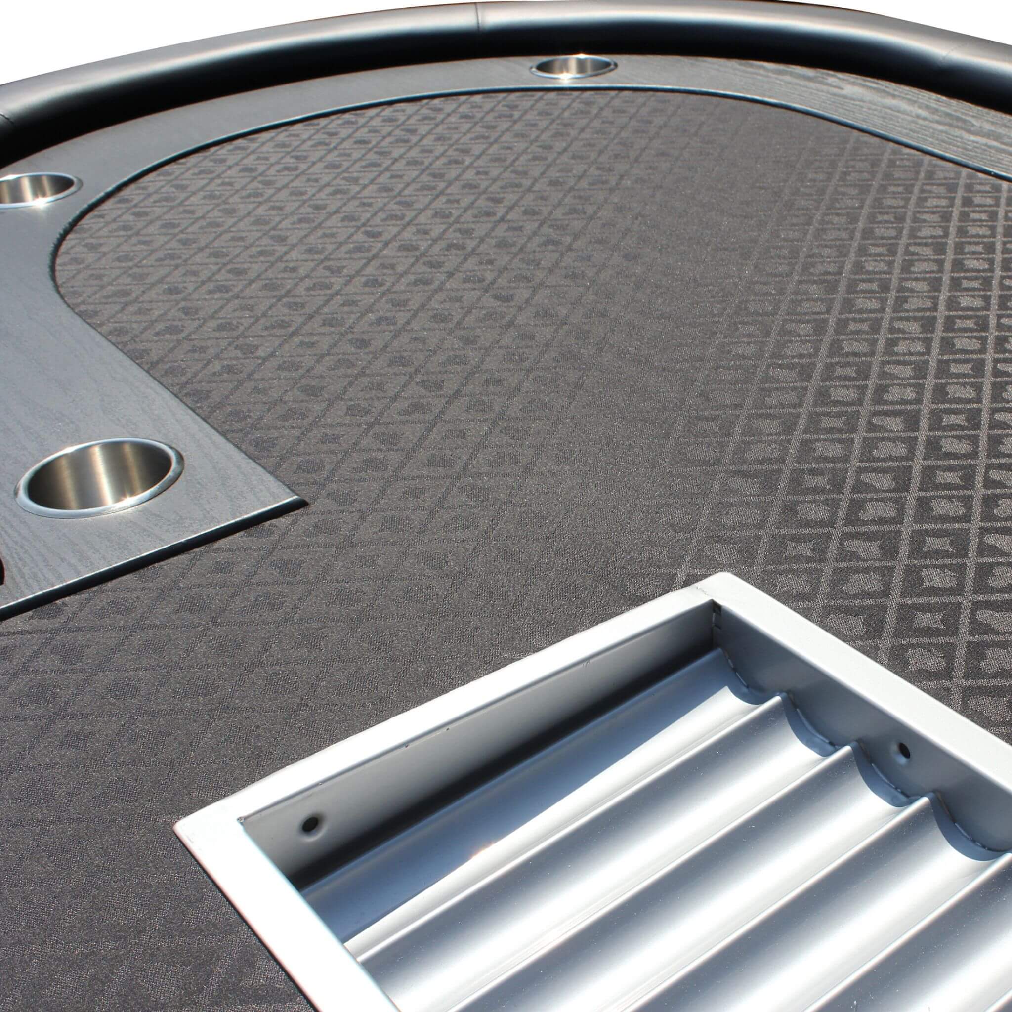 Premium 96-Inch Oval Poker Table with Racetrack — Seats 9 with Dealer Position