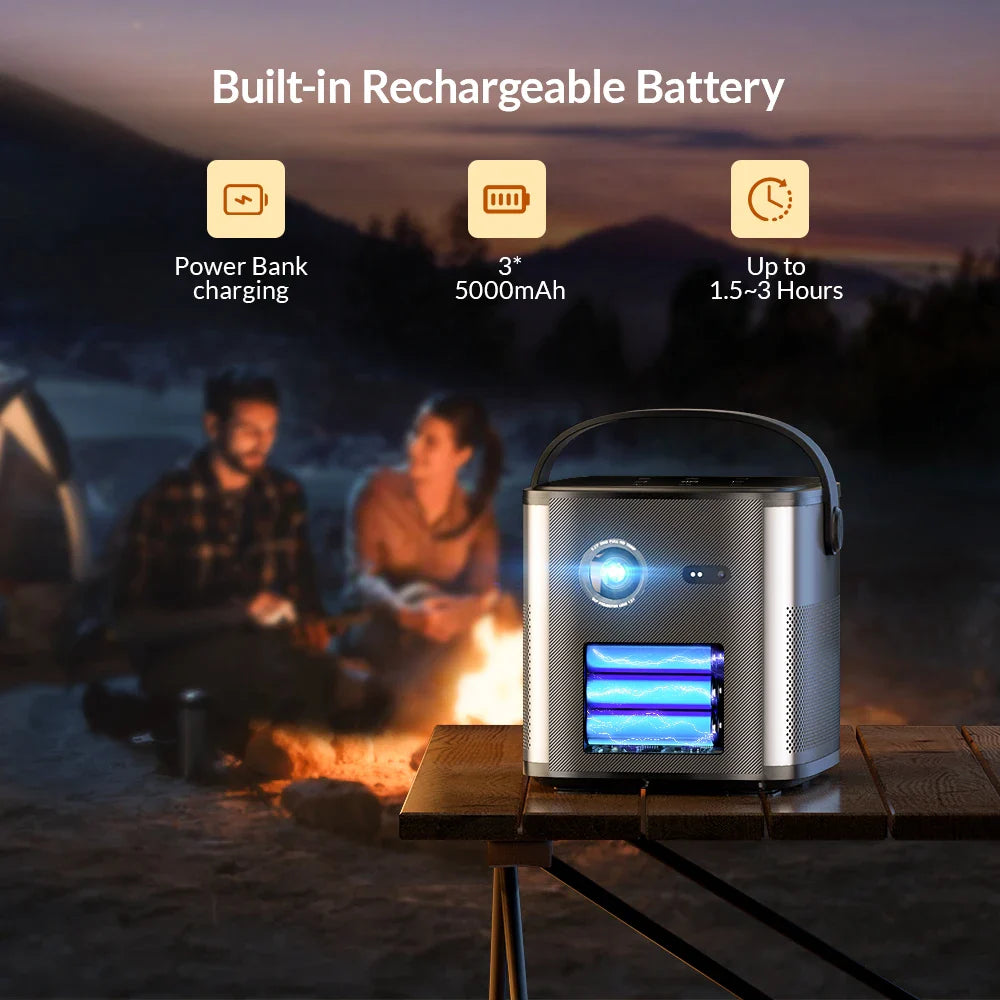 Portable 4K 3D Projector — BYINTEK U80 Max Portable 1080P DLP Projector