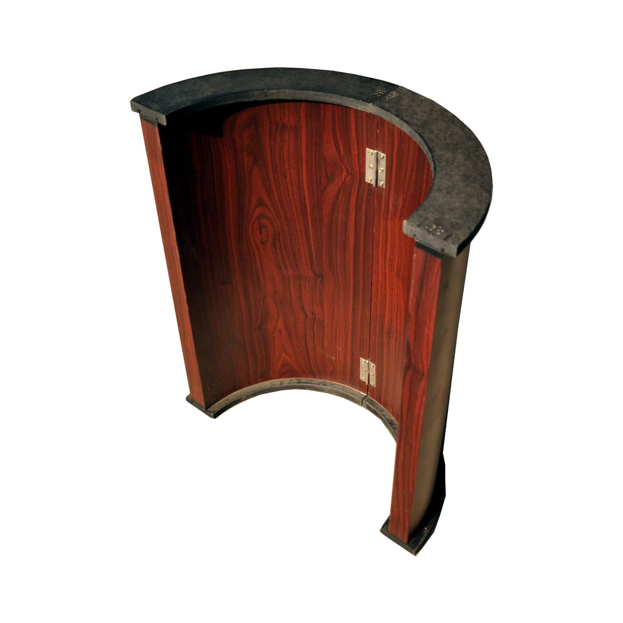 Modern 96-Inch Wooden Poker Table with U-Shaped Legs — Seats 9 + Dealer